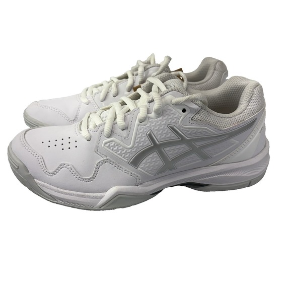ASICS GEL-DEDICATE 7 Womens 5.5 White Silver Tennis Shoes Pickelball 1042A167 - Picture 1 of 7